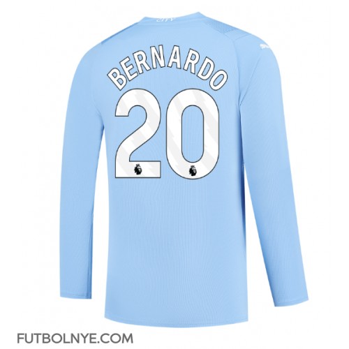 Camiseta Manchester City Bernardo Silva #20 Primera Equipación 2023-24 manga larga